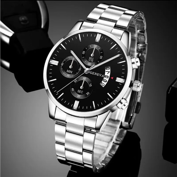 Geneva Other - Mens silver Geneva watch
